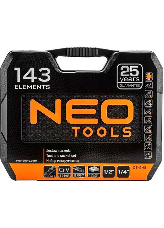 Набор инструментов 143 шт. (08-945) Neo Tools (322913639)