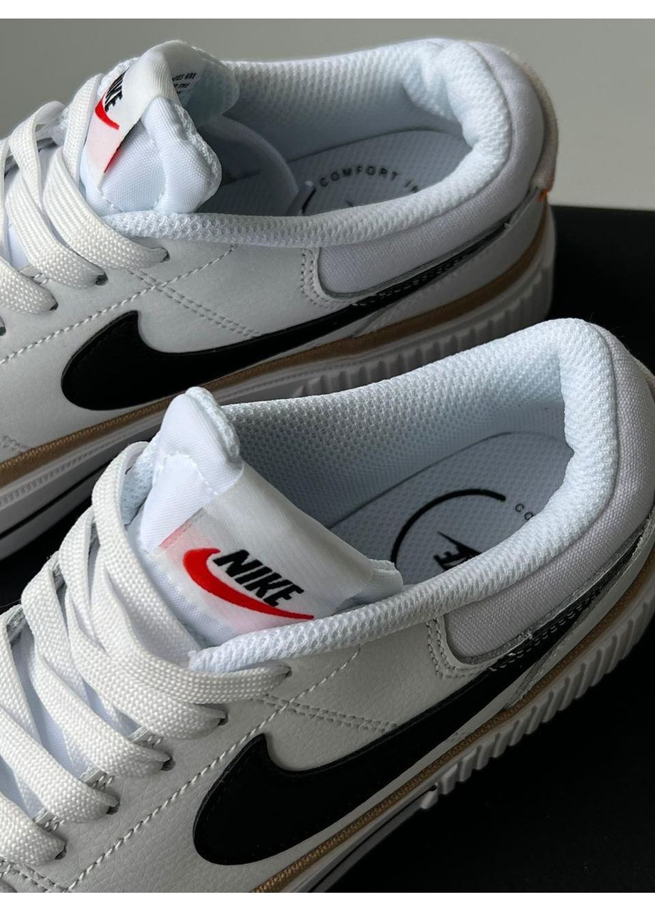 Білі Осінні кросівки чоловічі nike court legacy lift white найк коурт легасі No Brand