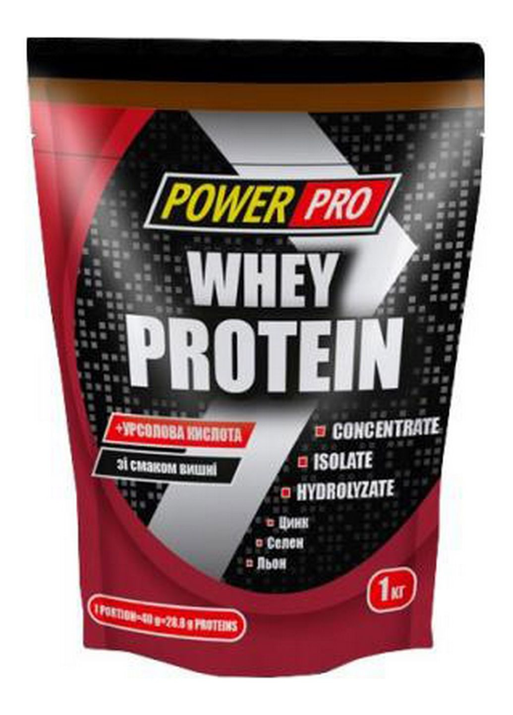 Протеїн Whey Protein, 1 кг Вишня у шоколаді Power Pro (293340550)