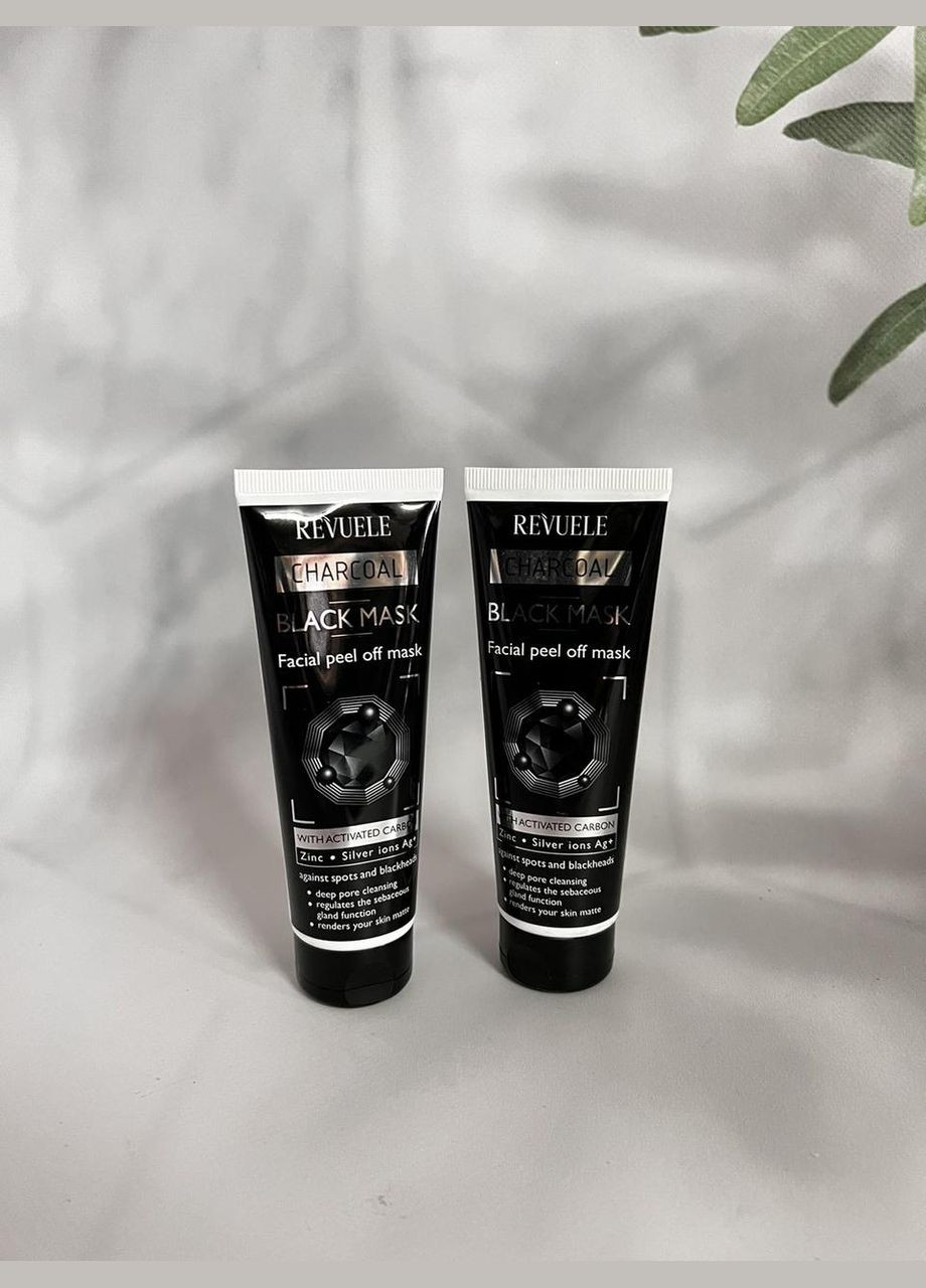 Пілінг-маска д/обл. на основі актив. вугілля, 80 мл REVUELE (347244549)