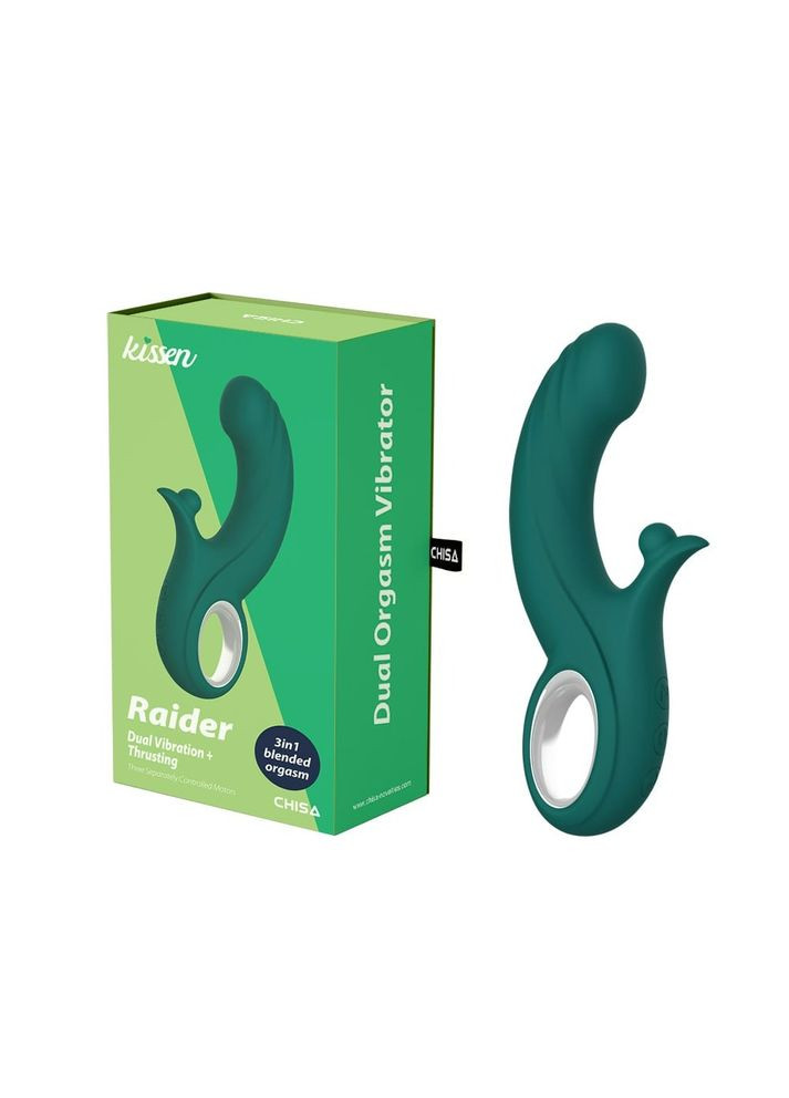 Вібратор-кролик Kissen Raider з фрикціями,, 20.3 см х 3.7 см Chisa (332201458)