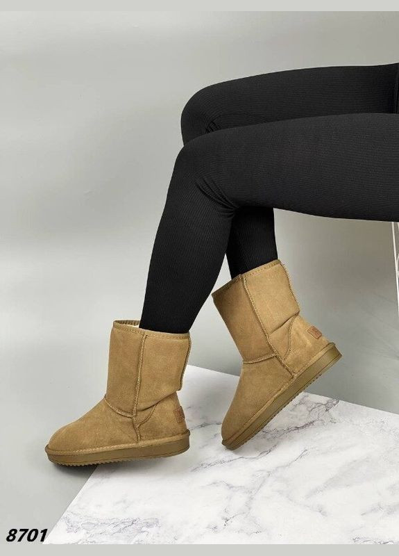 Угги натуральная замша хаки, зимние угги, зимние сапоги, сапожки ITTS (302388759)