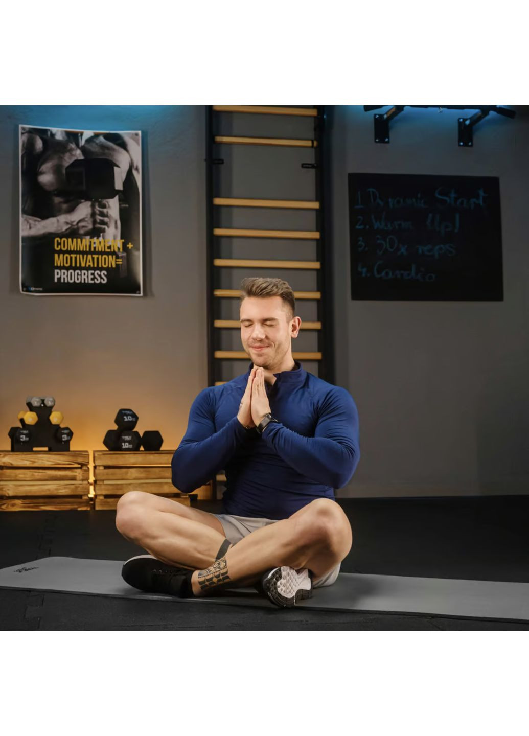 Коврик для йоги TX-018NGM NBR 1см 180х60 серый TREX Sport (361952980)