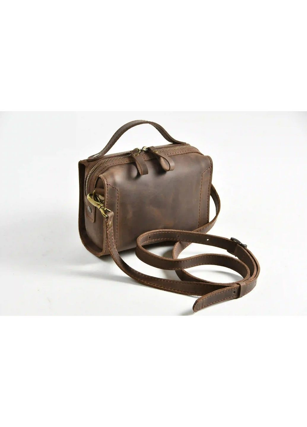 Сумка ручної роботи з натуральної шкіри "крейзі хорс" Helen Фріда (370598509)