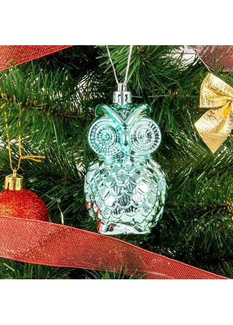 Набір новорічних підвісок Сова 8.5 см. 2 шт. 43245 Flora (360639450)