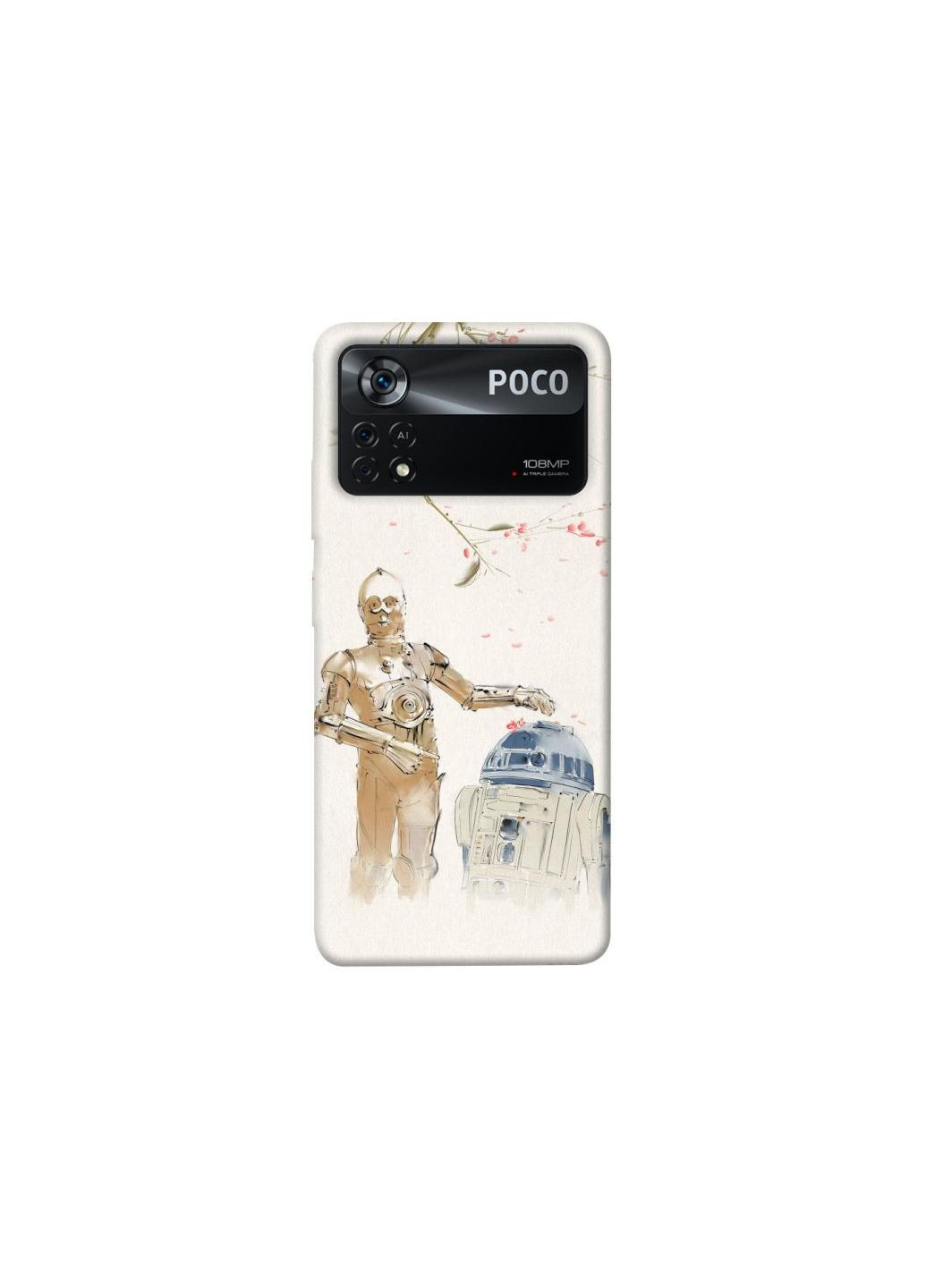 Чохол на Xiaomi Poco X4 Pro 5G Star Wars robots Frontalka (354653157)
