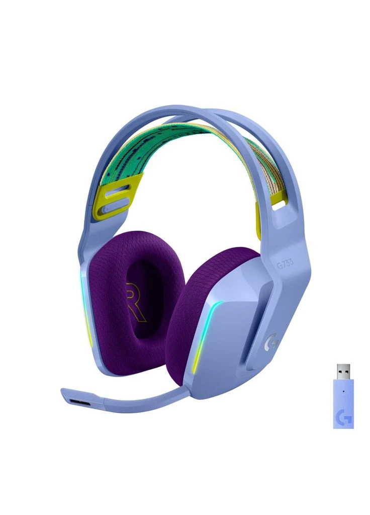 Наушники G733 Lightspeed Wireless RGB Gaming Headset (ek05488) Logitech G733 Lightspeed Wireless RGB Gaming Headset Lilac (392053961)