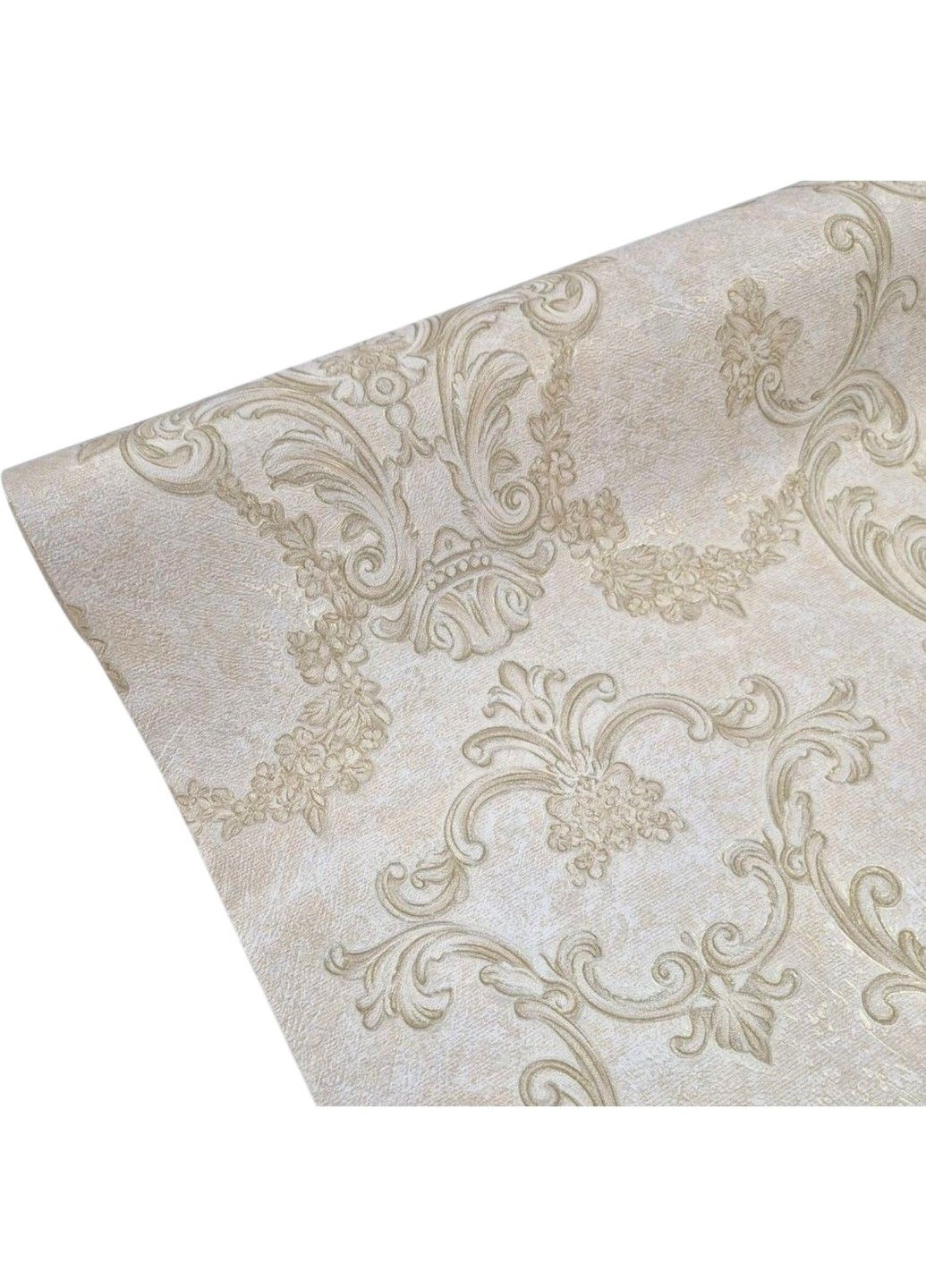 Шпалери вінілові 10.05 × 1.06 м Слов’янські шпалери 895-02, бежеві в спальню, вітальню, коридор, зал Слов'янські шпалери (340275471)