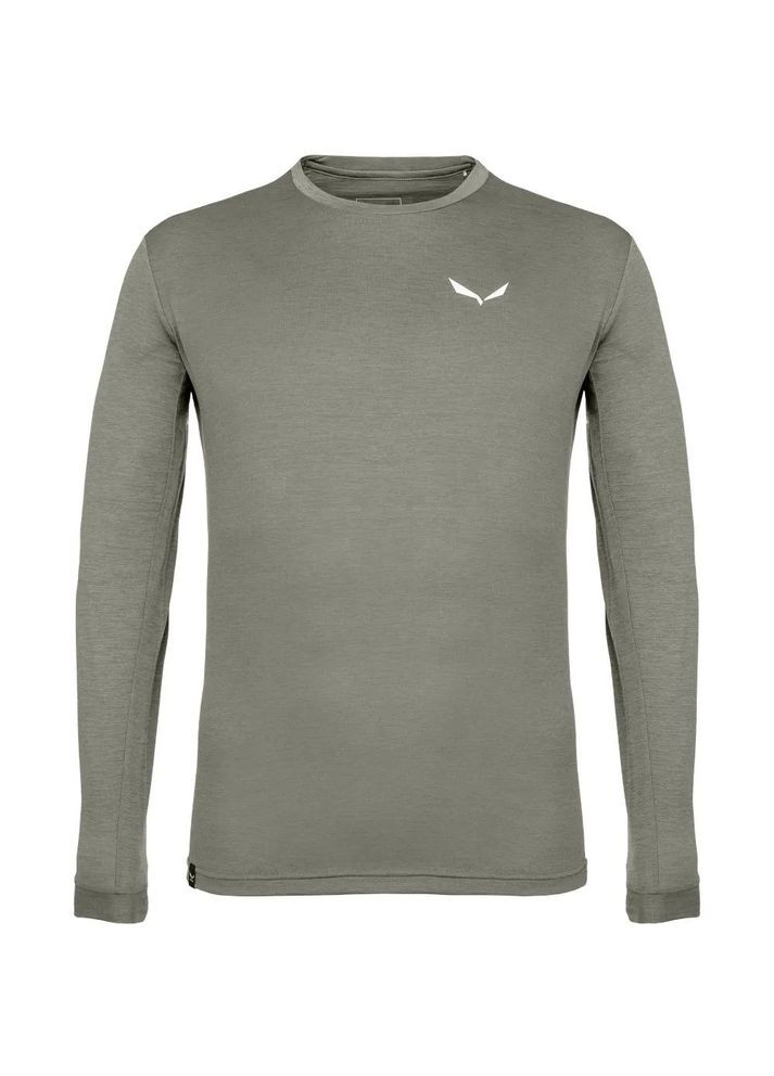 Футболка Puez Melange Dry L/S Зеленый Salewa (369124052)