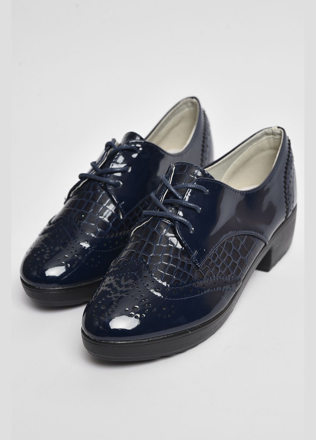 Темно-синие туфли для девочки темно-синего цвета Let's Shop