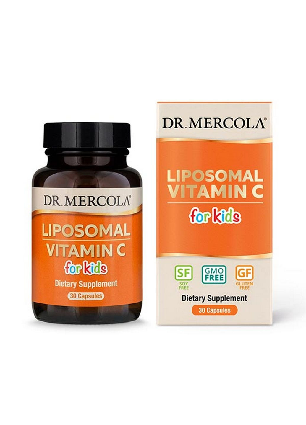 Витамины и минералы Liposomal Vitamin C for Kids, 30 капсул Dr. Mercola (293481246)