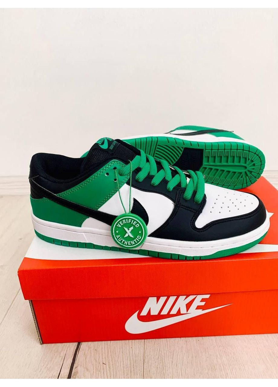 КРОСІВКИ ЖІНОЧІ NIKE DUNK LOW CLASSIC GREEN НАЙК СБ ДАНК No Brand сірі демісезони (367168023)