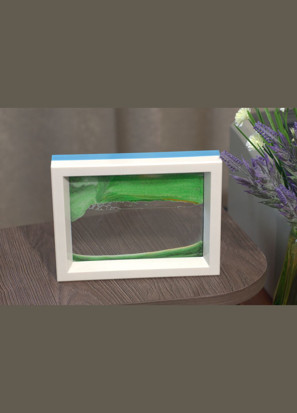 Картина-антистресс "Песчаный пейзаж" (Moving Sandscapes) двухсторонняя 18,5х14,3 см. Картина на подарок No Brand (313654351)