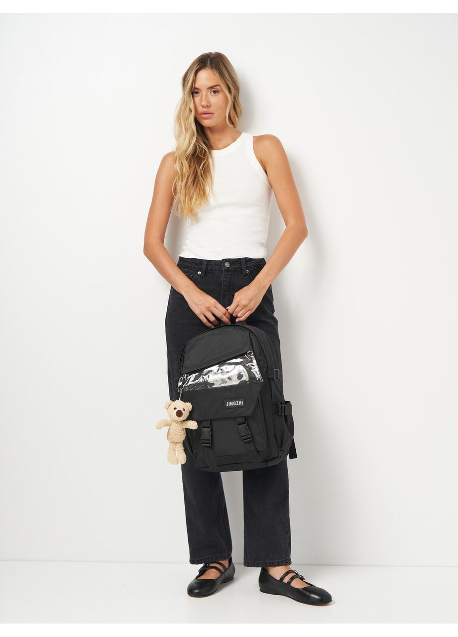 Школьный набор 4 в 1 рюкзак, сумка-шопер, сумочка, пенал 1274-1 Black No Brand (365876338)