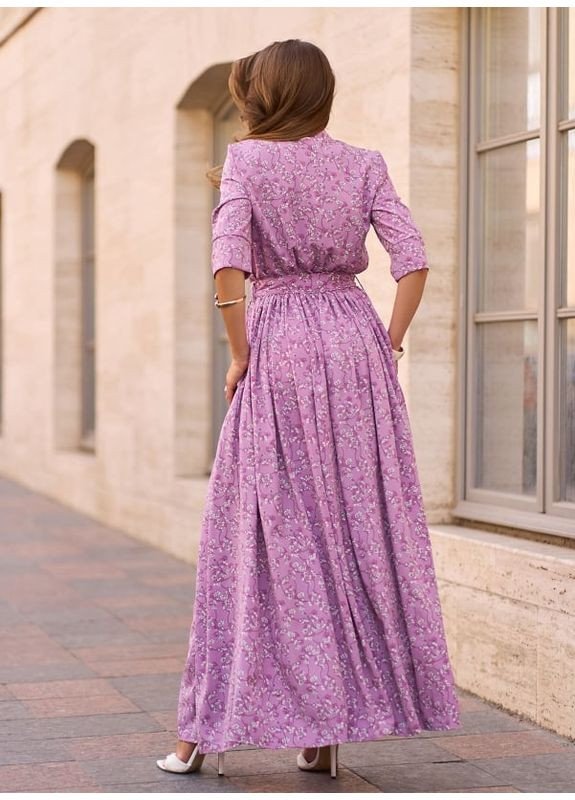 Комбинированное платье 15268 мультиколор ISSA PLUS однотонное