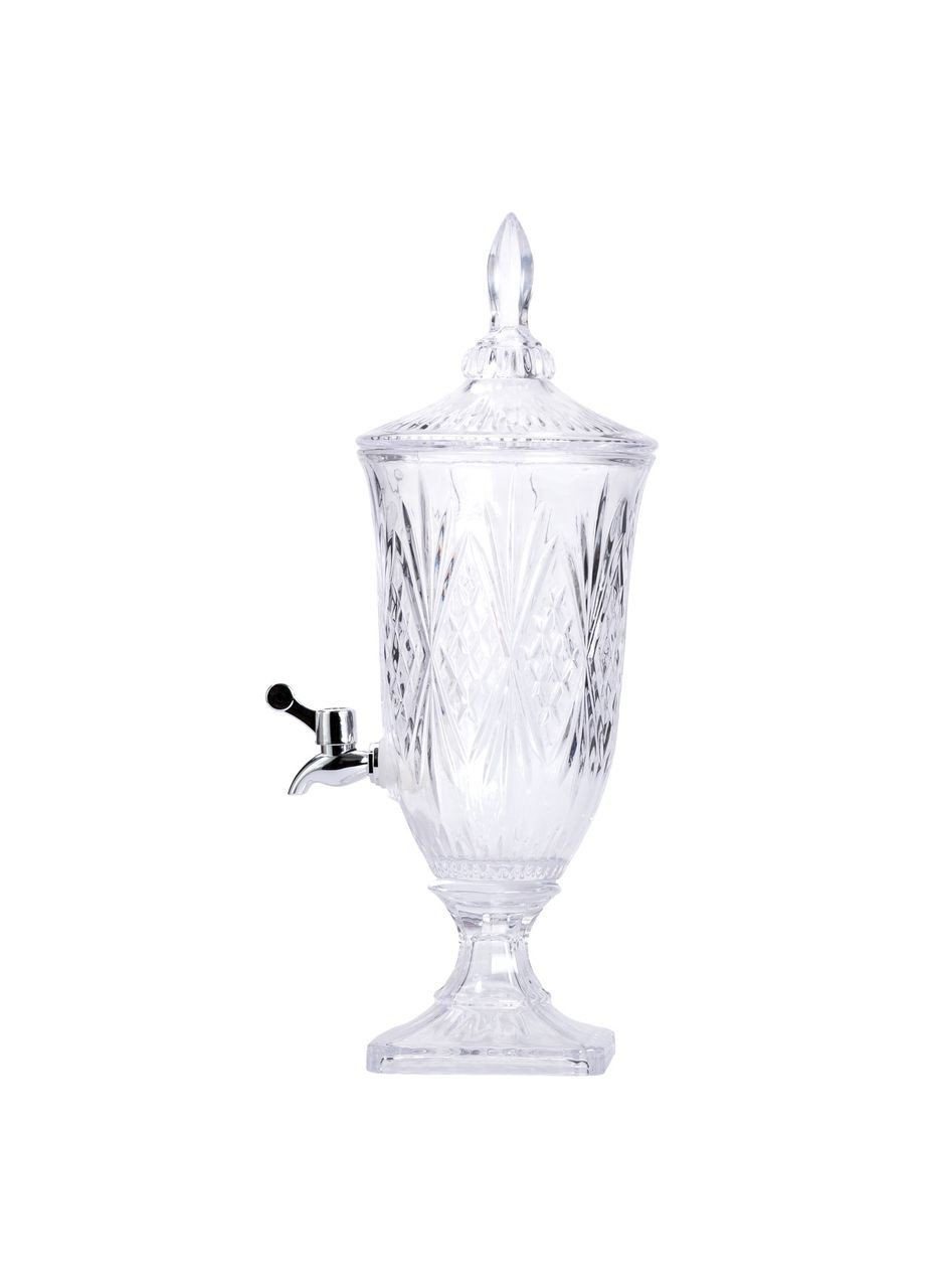 Лимонадница с краном на ножке стеклянная для напитков 2 л 46 см. HP-19-15 Yiwu (367842987)