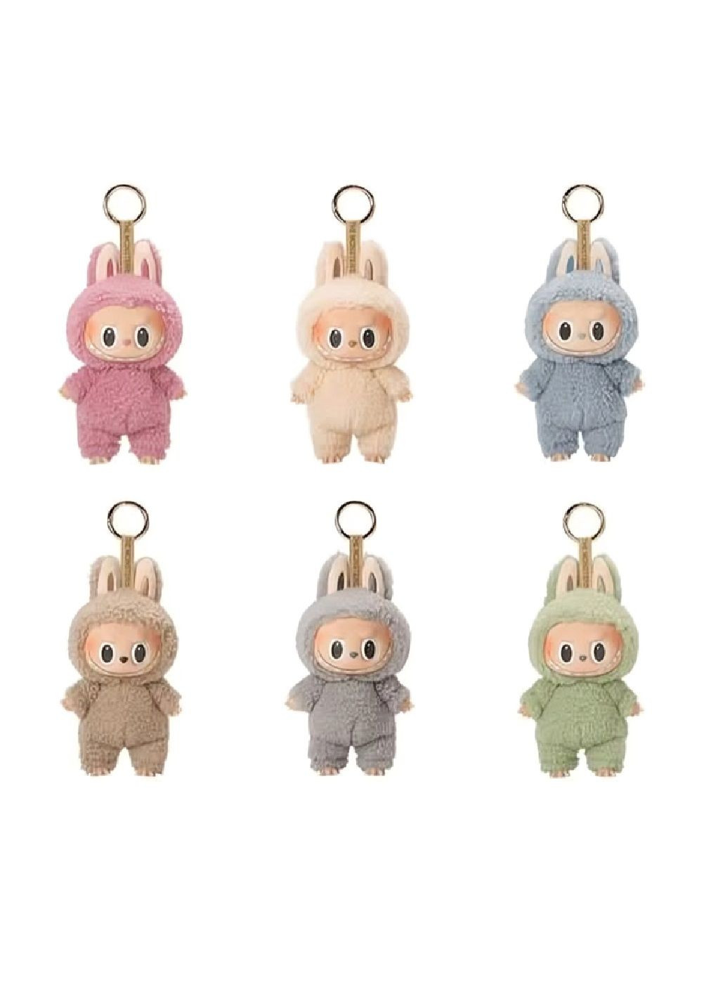 М'яка фігурка-сюрприз брелок іграшка персонаж Лабубу з петлею для кріплення на рюкзак 17 см (480636-Prob) Колір рандом Unbranded (339147238)