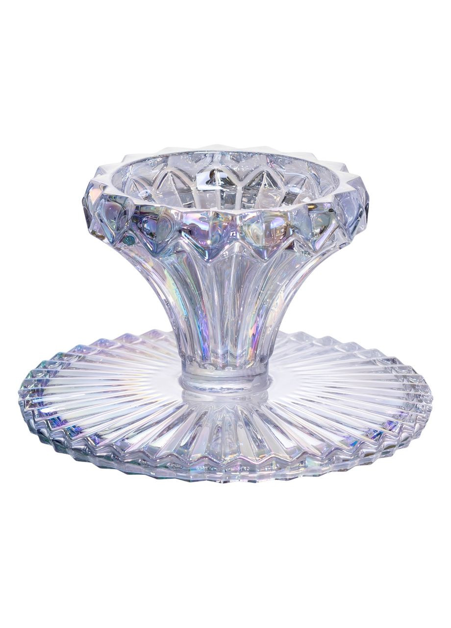 Тортівниця на ніжці Ø19 см скляна кругла підставка для торта, капкейків, тістечок HP-19-148S Jooki (369501804)