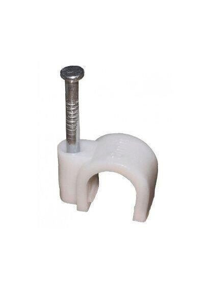 Скоба кругла з цвяхом d 7 мм No Brand (340535384)