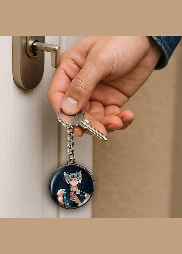 Набір підвіска (кулон) та брелок Аніме Ванпачмен #03 (подарунковий набір) No Brand (332633903)