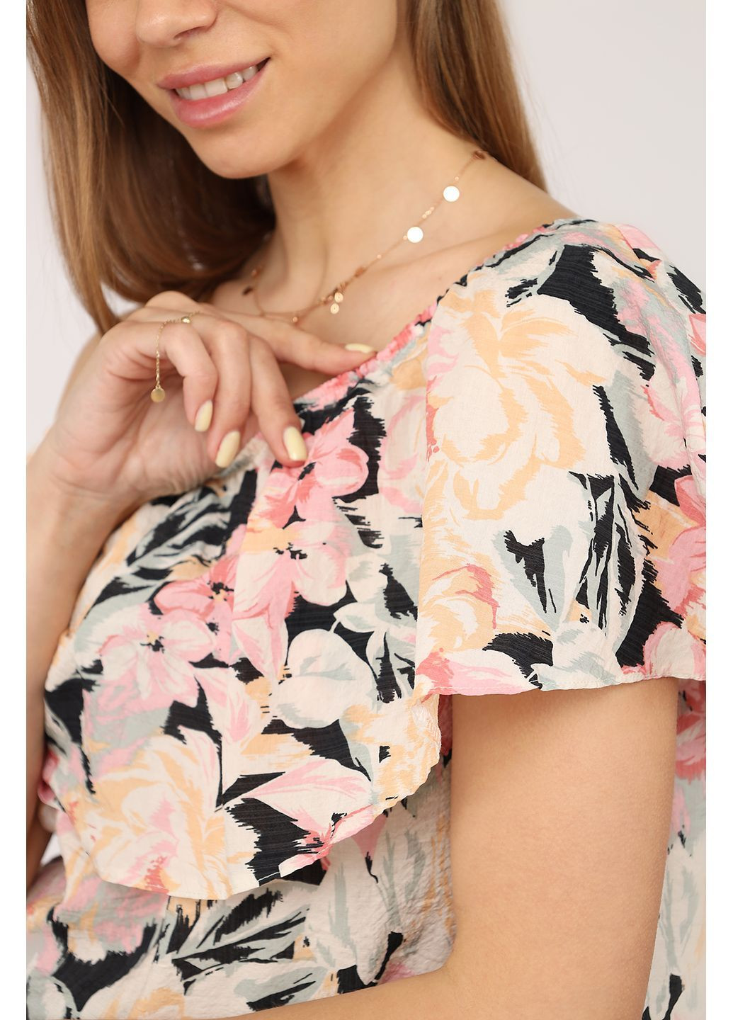 Рожева блуза жіноча колір рожевий cb-00275890 Mixray