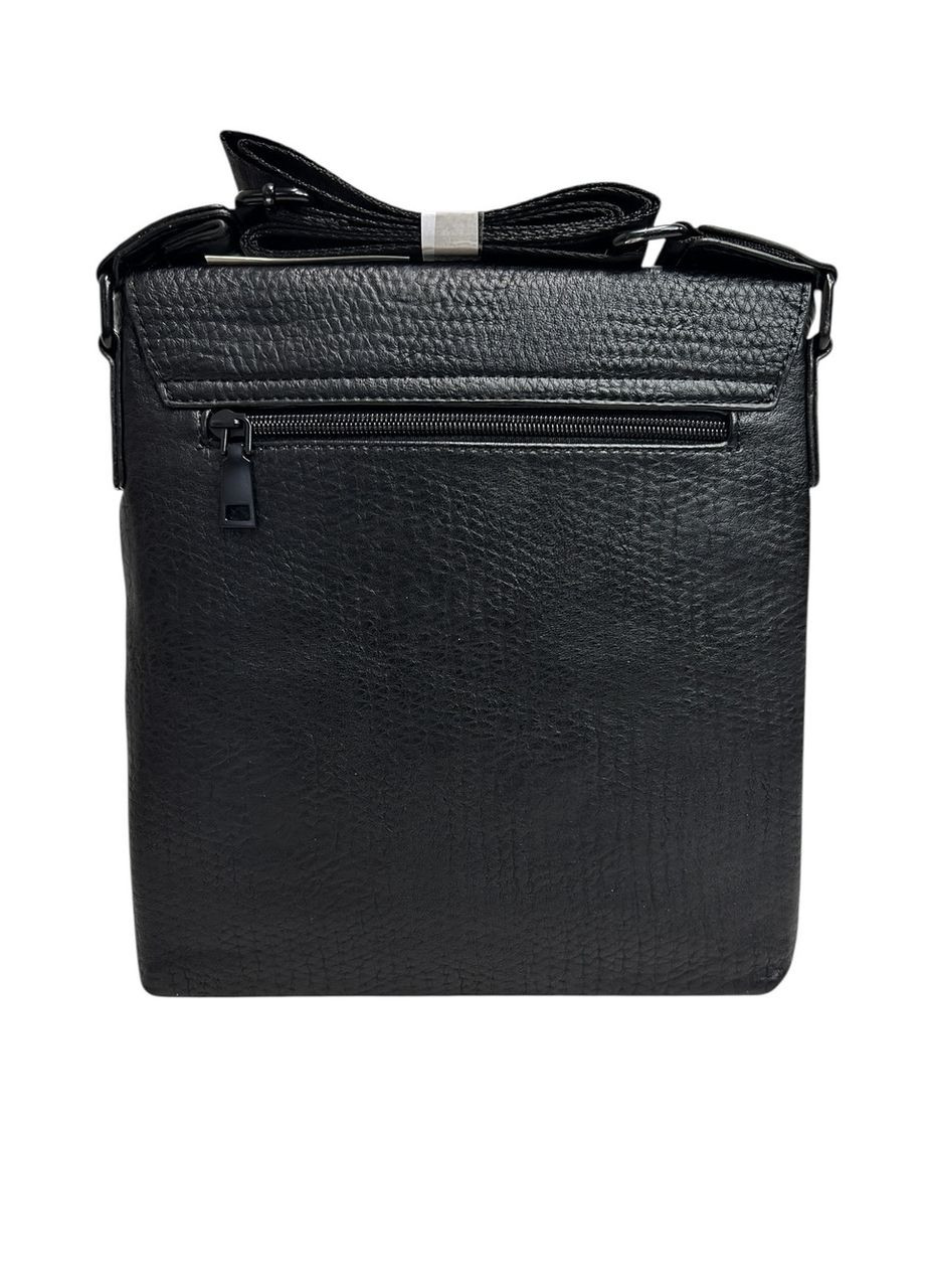 Чоловіча сумка з еко-шкіри Darvoz 3810-3 чорна 27 х 24 х 3 No Brand (371682339)