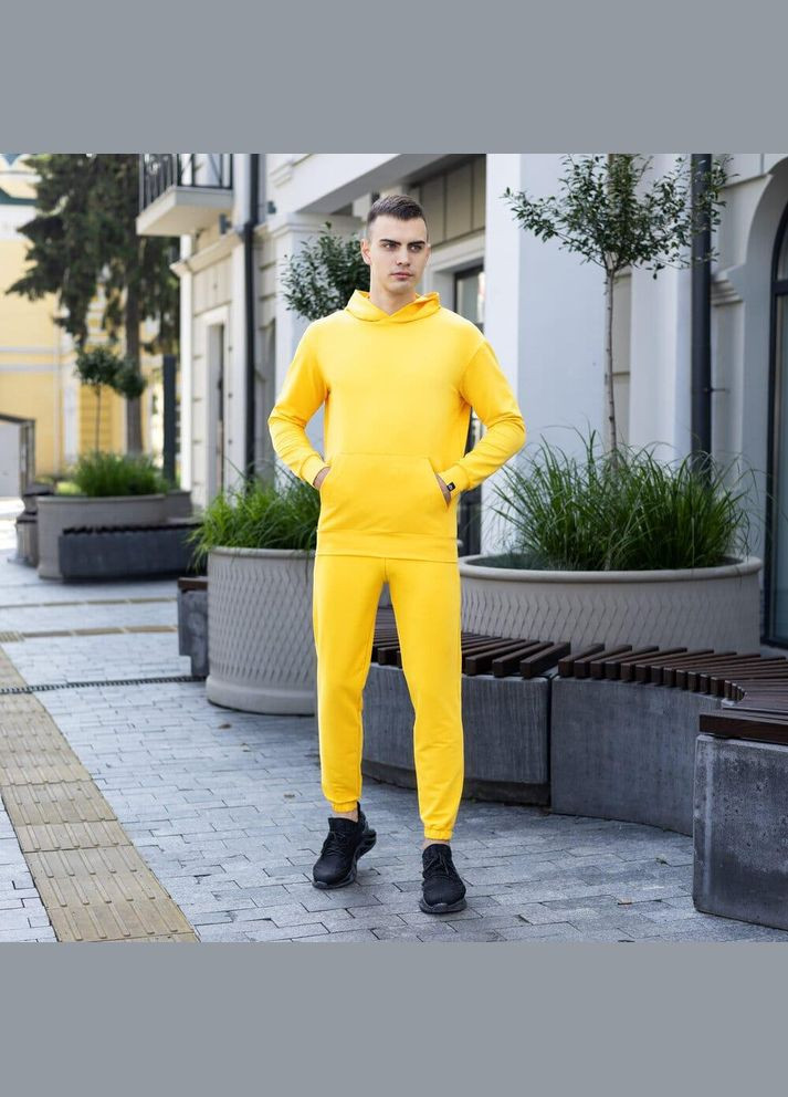 Мужское демисезонное худи желтое No Brand (346085205)