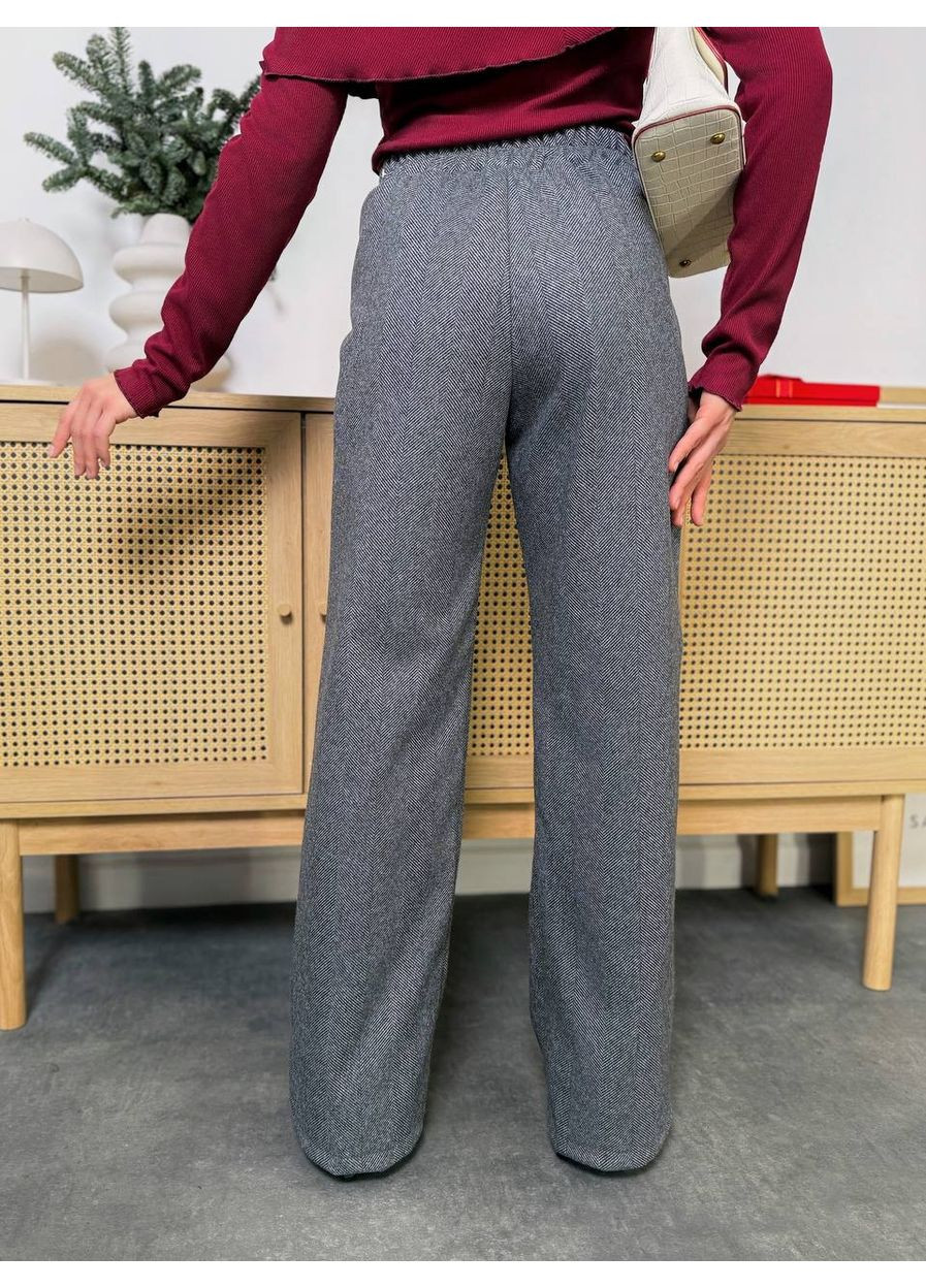 Жіночі брюки з кашеміру «ялинка» — ЗАМІР В ОПИСІ DK/DL Мода без кордонів (370026340)