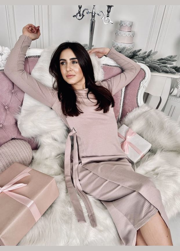 Розовое праздничный платье женское hc (h001-8260-065) No Brand