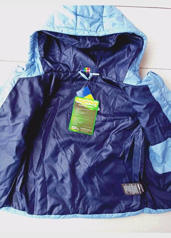 Блакитна демісезонна куртка демісезонна водовідштовхувальна та вітрозахисна для дівчинки 295877 блакитний Lupilu