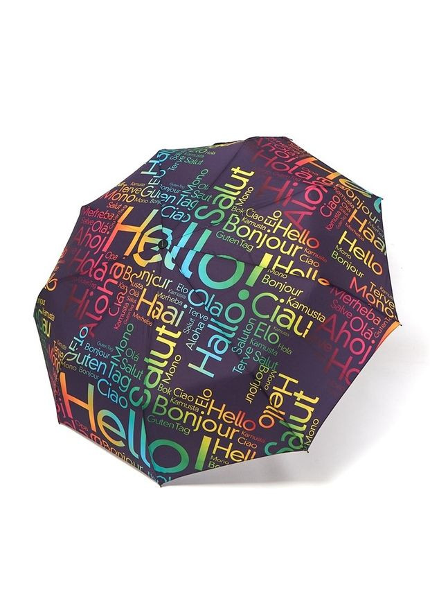 Сиреневый зонт автомат rain flowers №1130 "приветствия" женский на 9 спиц сиреневый средний система антиветер (299179555)