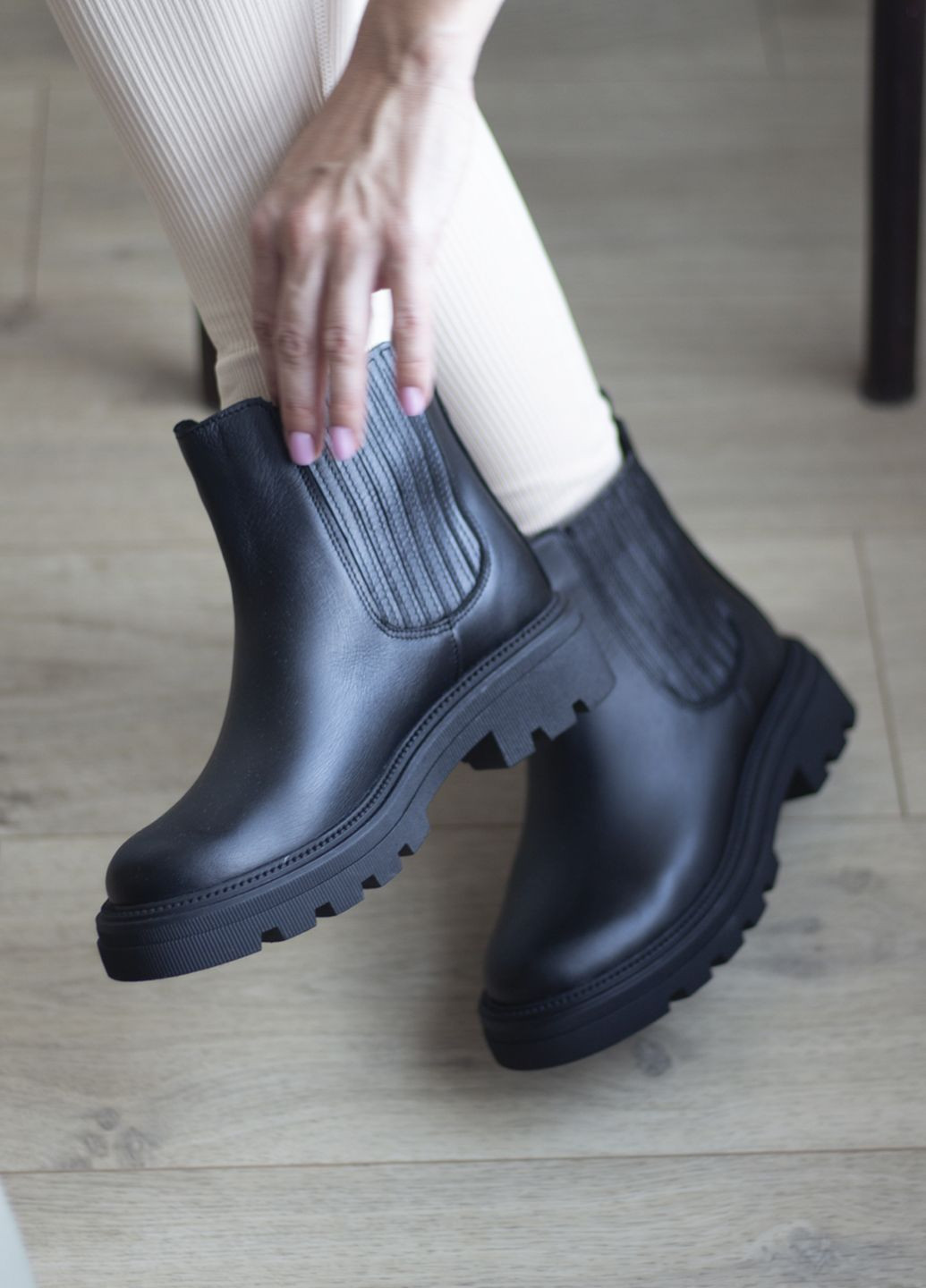 Черевики челсі жіночі з натуральної шкіри Zlett 2702-Б (358117099)