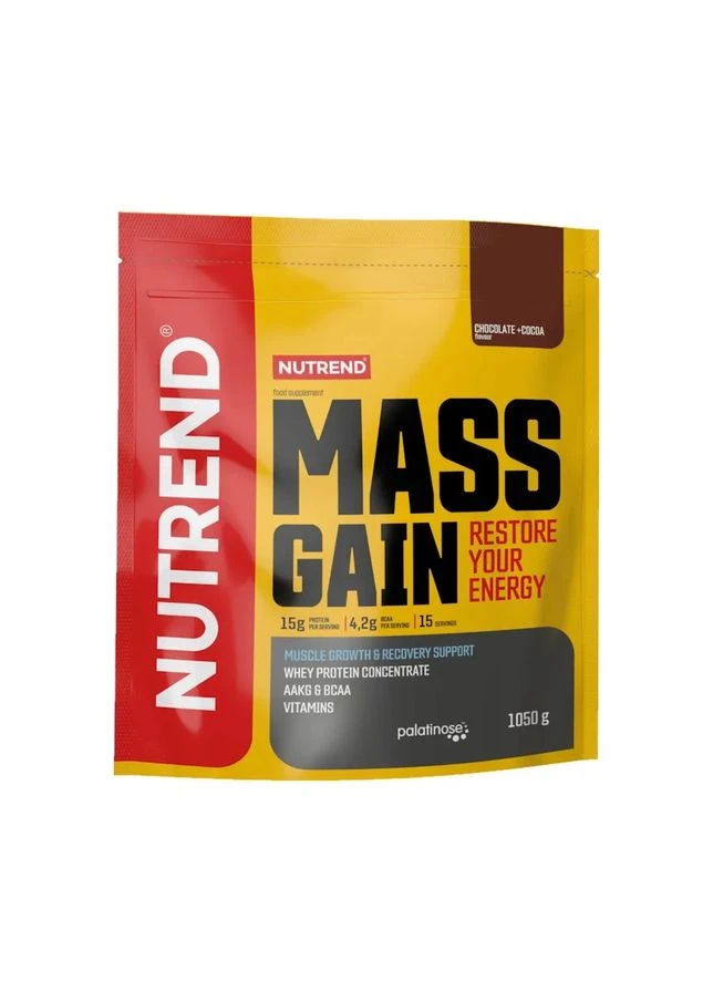 Високовуглеводний гейнер Mass Gain Шоколад - какао 1050 г Nutrend (370872622)