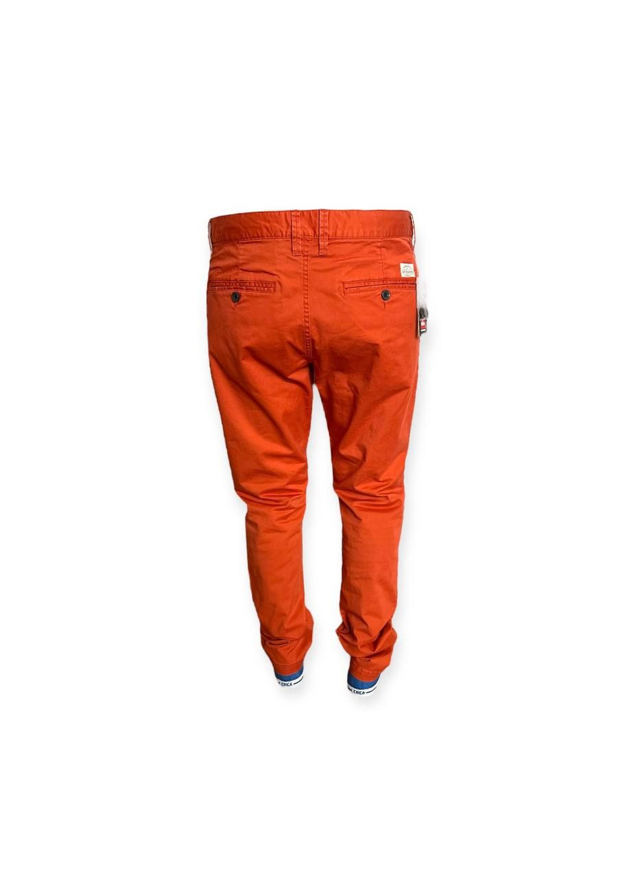 Терракотовые повседневный демисезонные брюки Quiksilver