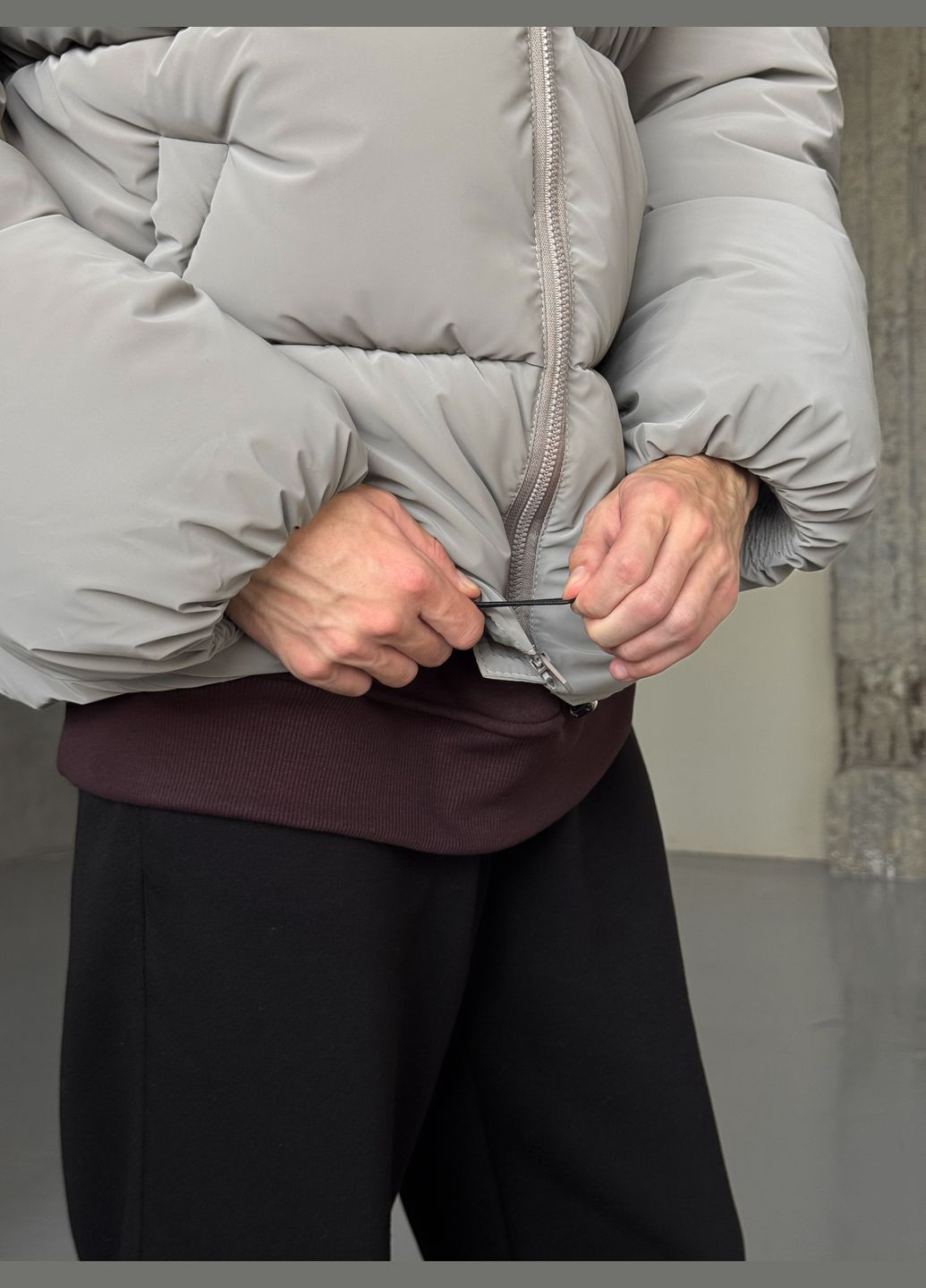 Базовый короткий пуховик оверсайз Vakko (306940893)