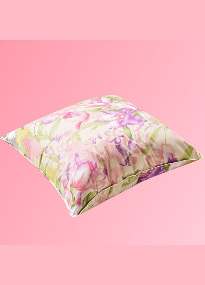 Подушка пухова 70х70 см натуральна пух перо натуральний наповнювач тканина бавовна IDEIA (321991457)