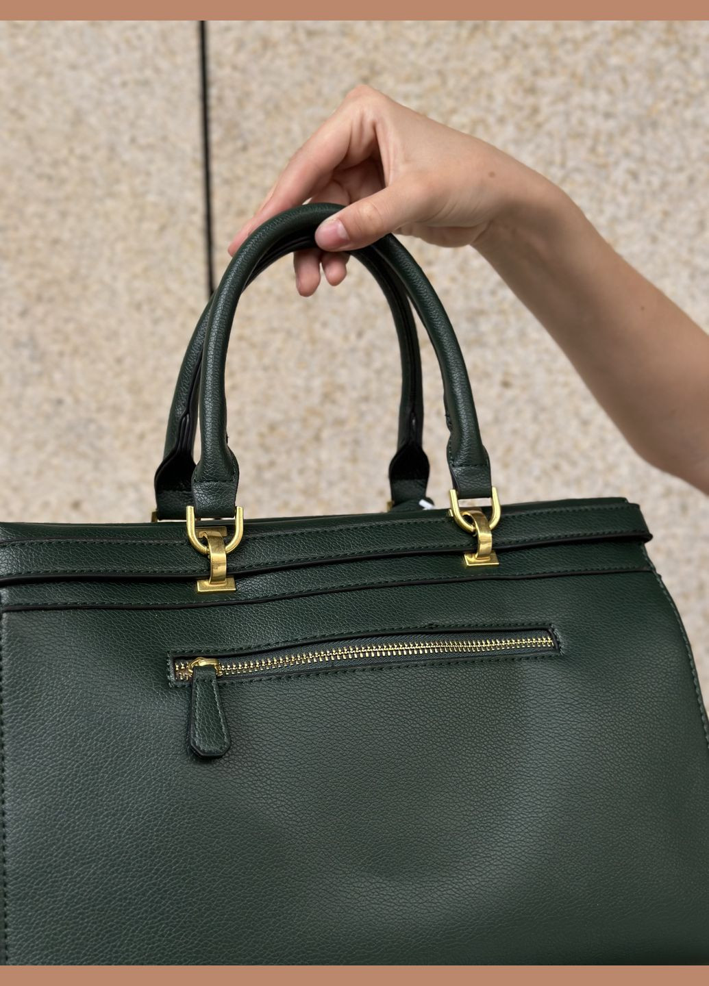 Жіноча сумка Guess з двома ручками зелена No Brand (296908839)