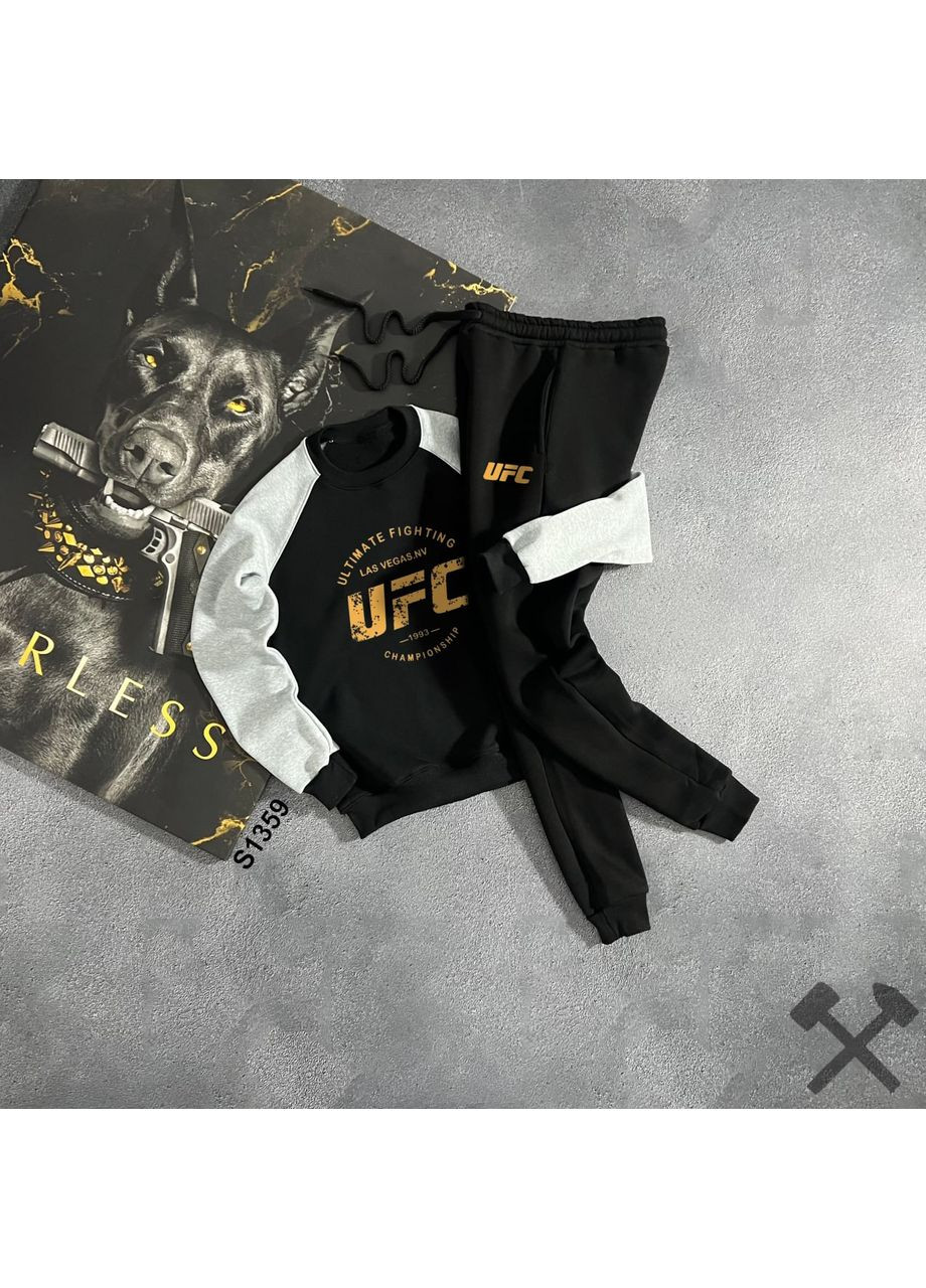 Мужской спортивный костюм свитшот, брюки зимние UFC No Brand (361879436)