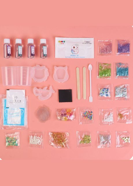 Дитячий набір для творчості для створбвання брелків іграшок прикрас з епоксидної смоли "Морський світ" Diy (315335919)