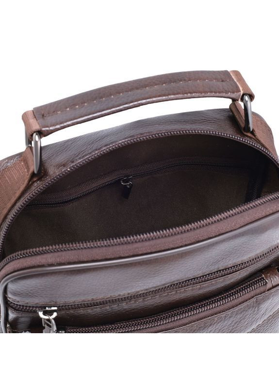 Кожаная мужская барсетка Qvant 107к - Коричневая Tiding Барсетка (366889785)