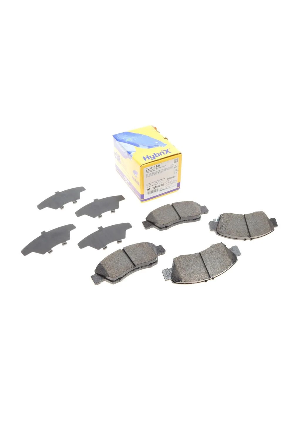 Колодки тормозные (передние) Honda Civic V/VI 91-01/VIII 10-12/Jazz 02 22-0138-0 RU63 No Brand (354770609)