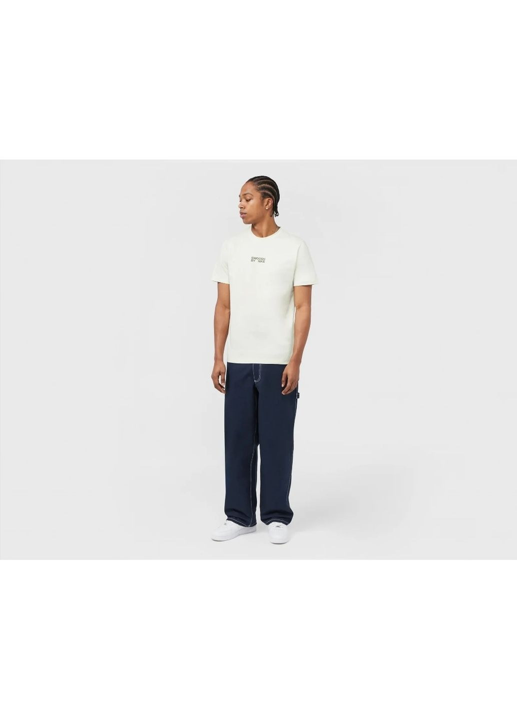 Белая футболка мужская swoosh t-shirt white Nike