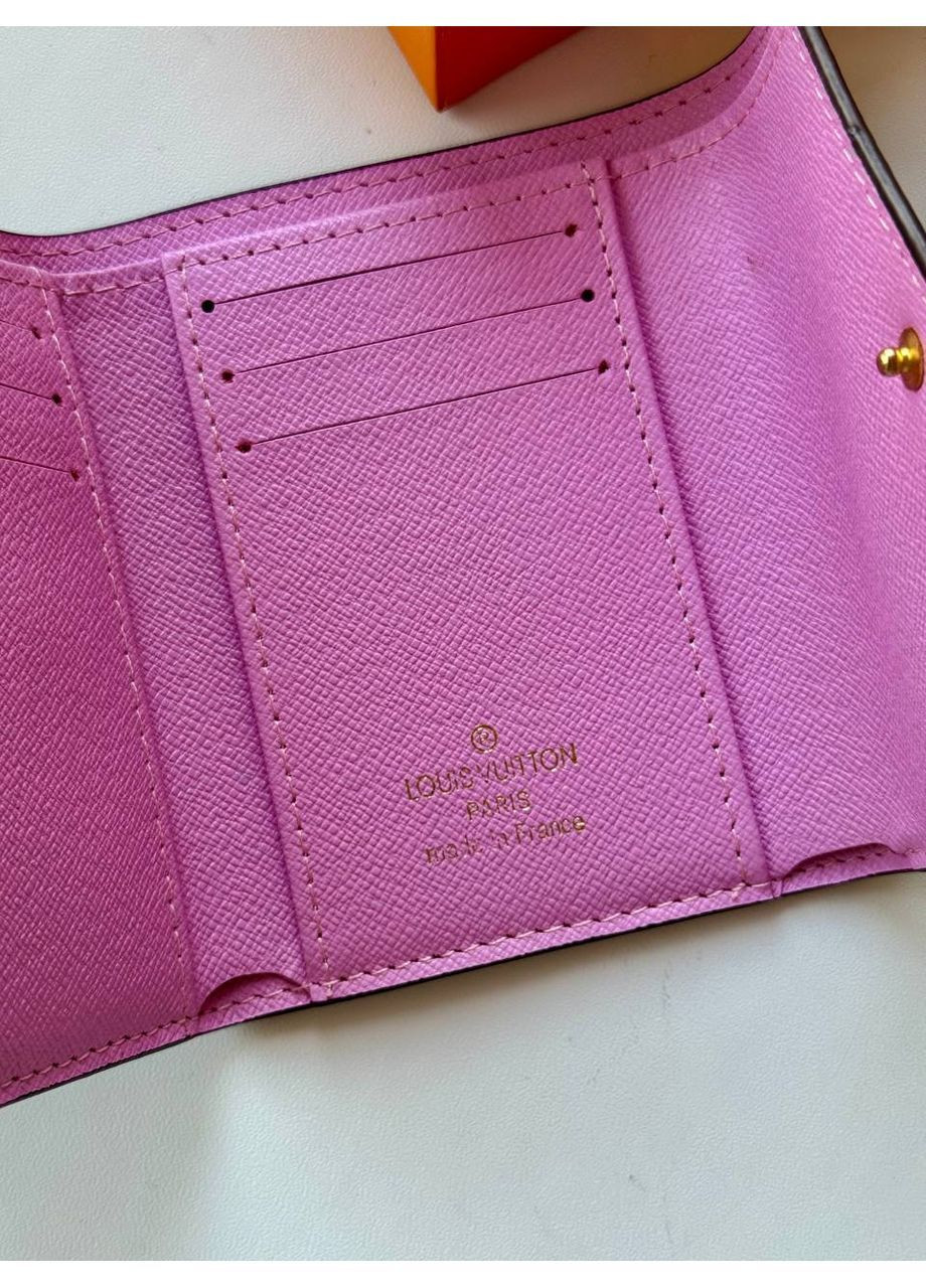 Гаманець жіночий Louis Vuitton Brown/Pink міні кошельок портмоне коричневий візитниця No Brand (366183701)