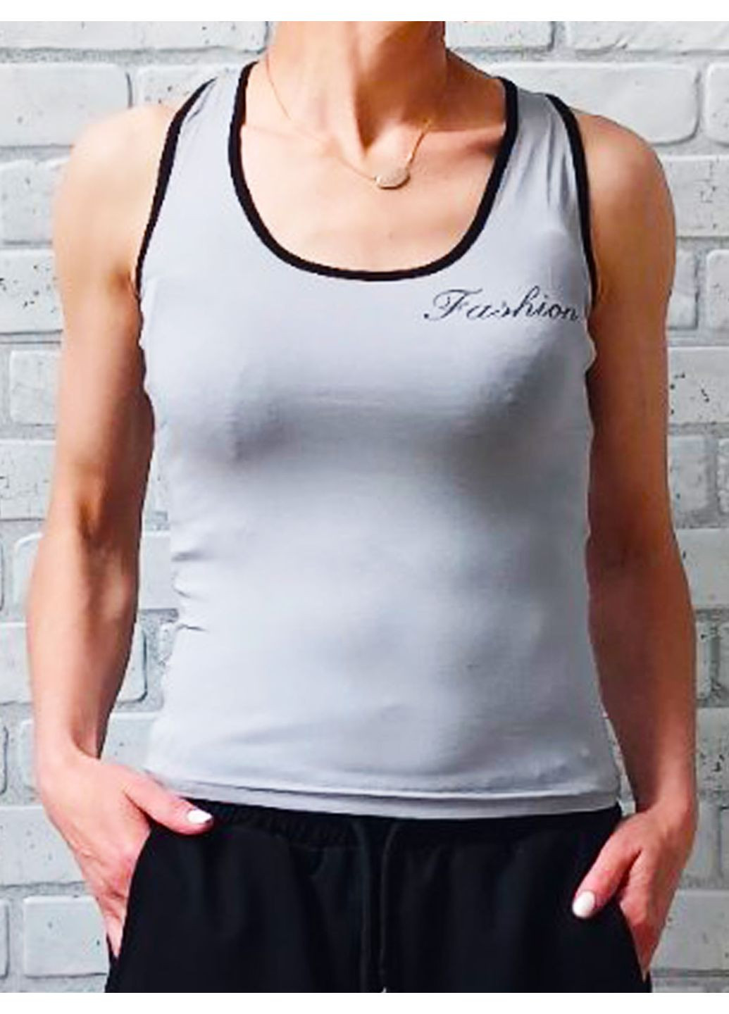 Майка - борцовка женская зеленая No Brand — 356515768