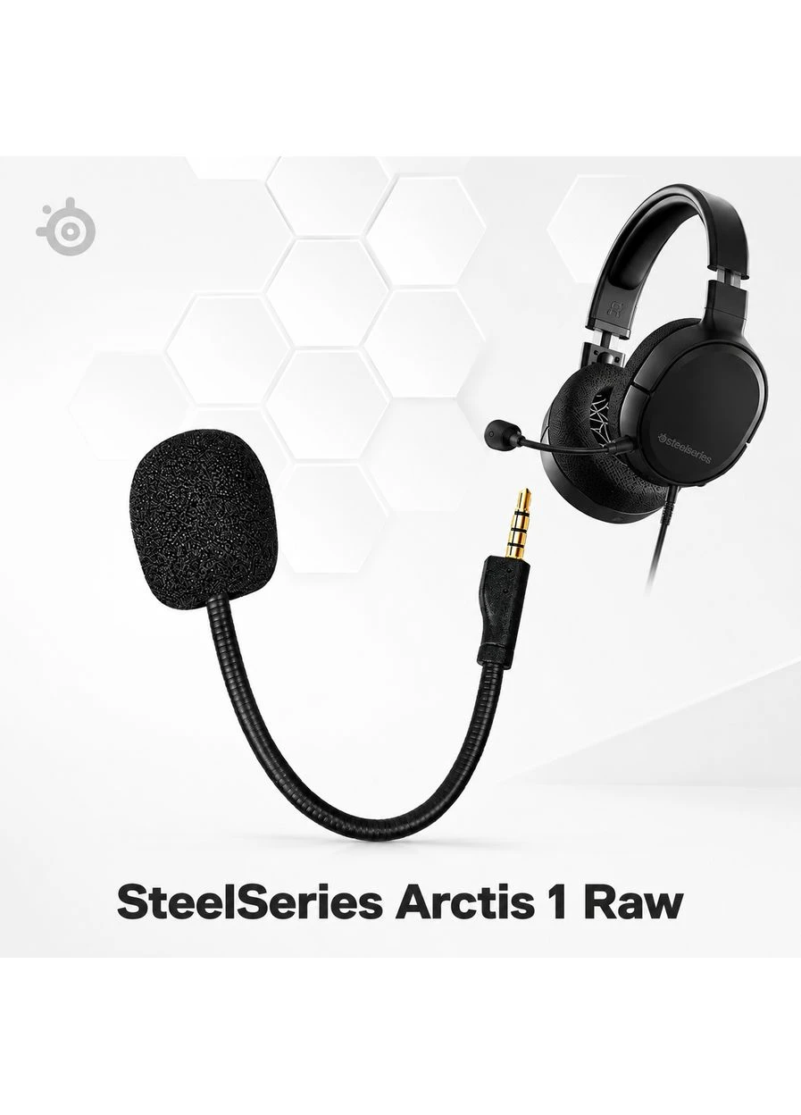 Микрофон для наушников SteelSeries Arctis 1 Raw, сменный микрофон 3.5 мм для игровой гарнитуры No Brand (394957971)