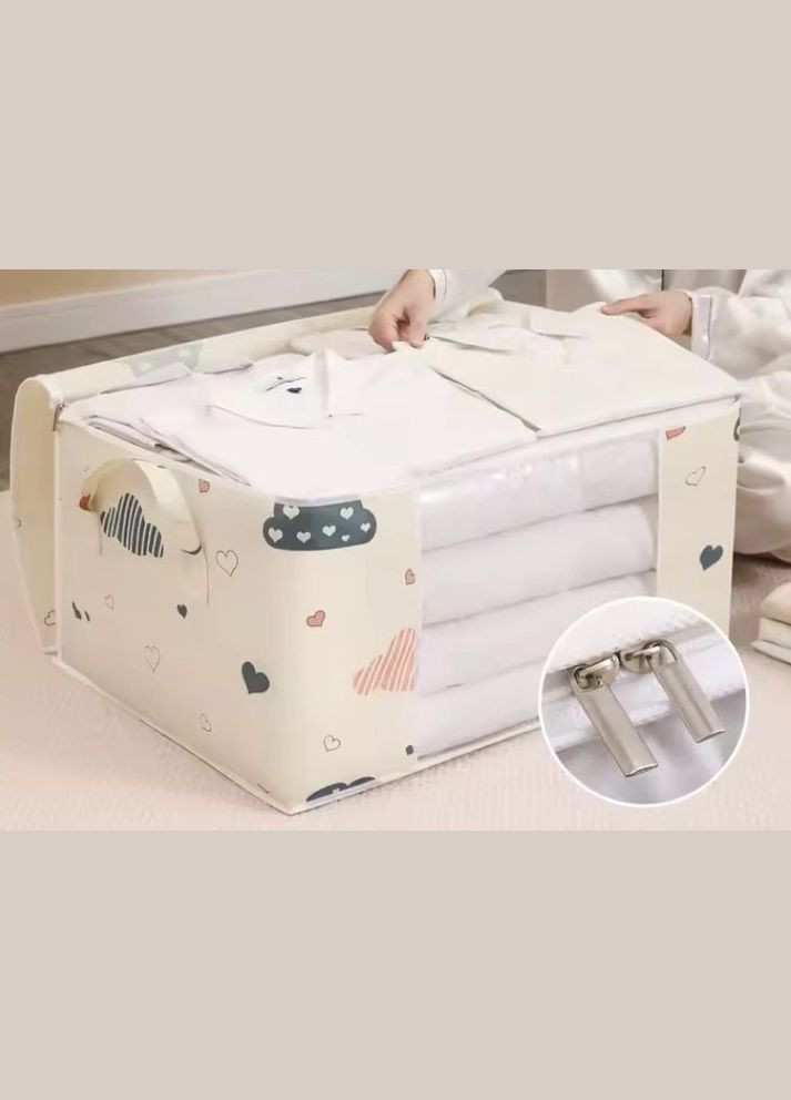 Сумка органайзер для зберігання речей постільної білизни 55*35*25 см No Brand (338618180)