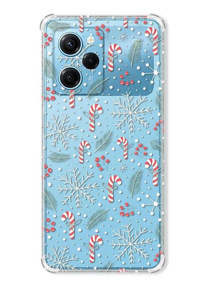 Чохол з потовщеними кутами на Xiaomi Redmi Note 12 Pro Speed 5G:: Новорічний фон (принт 199) Creative (362962939)