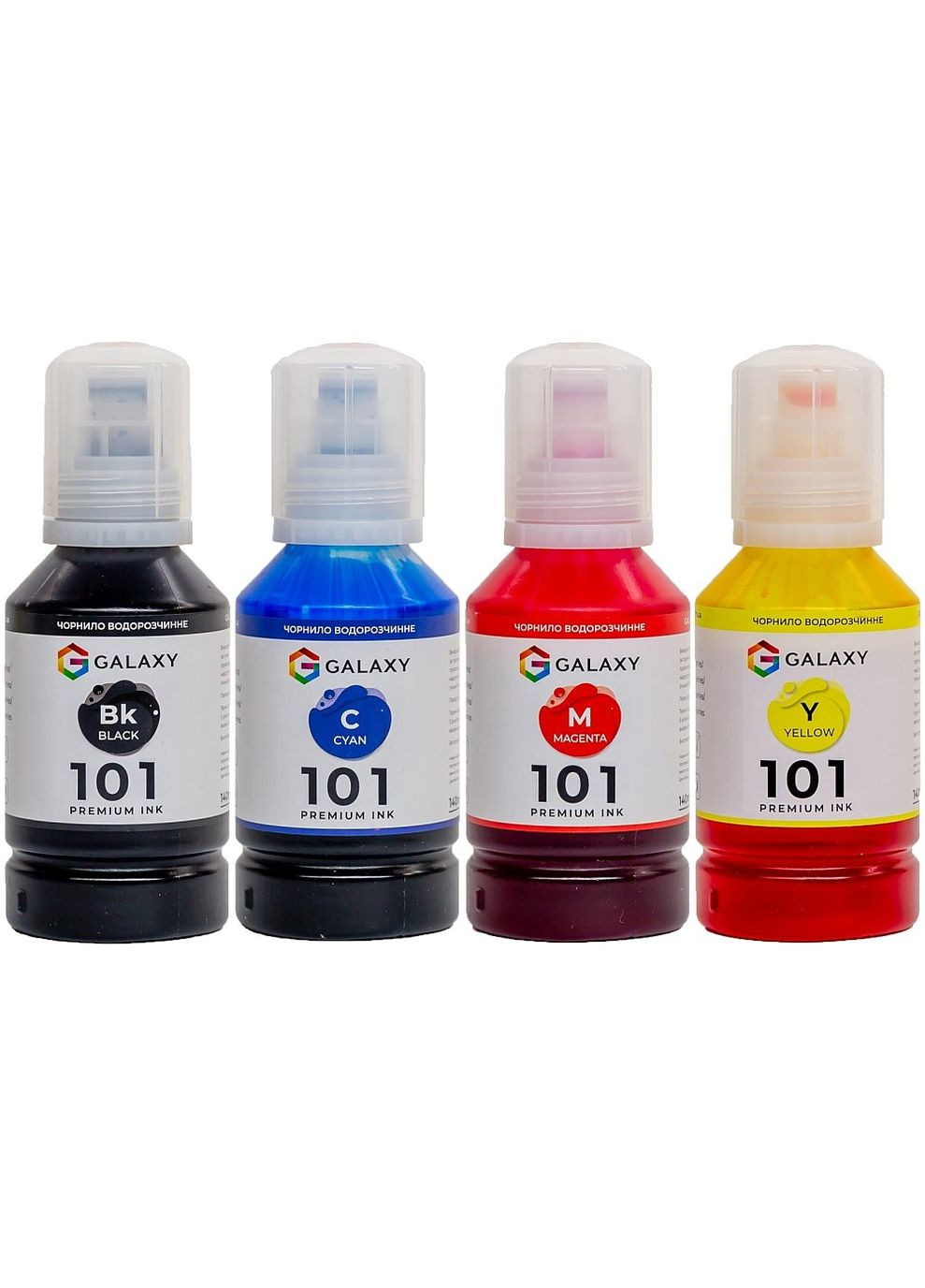 Комплект чернил 101 Epson BP/C/M/Y 140 мл 4 шт Разноцветный (10450) Galaxy (327399331)
