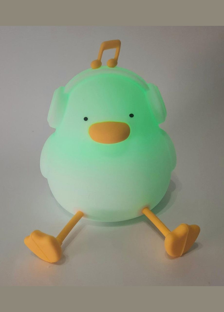 Ночник детский силиконовый Утенок в Наушниках меняет цвета YH-327 No Brand (326800910)