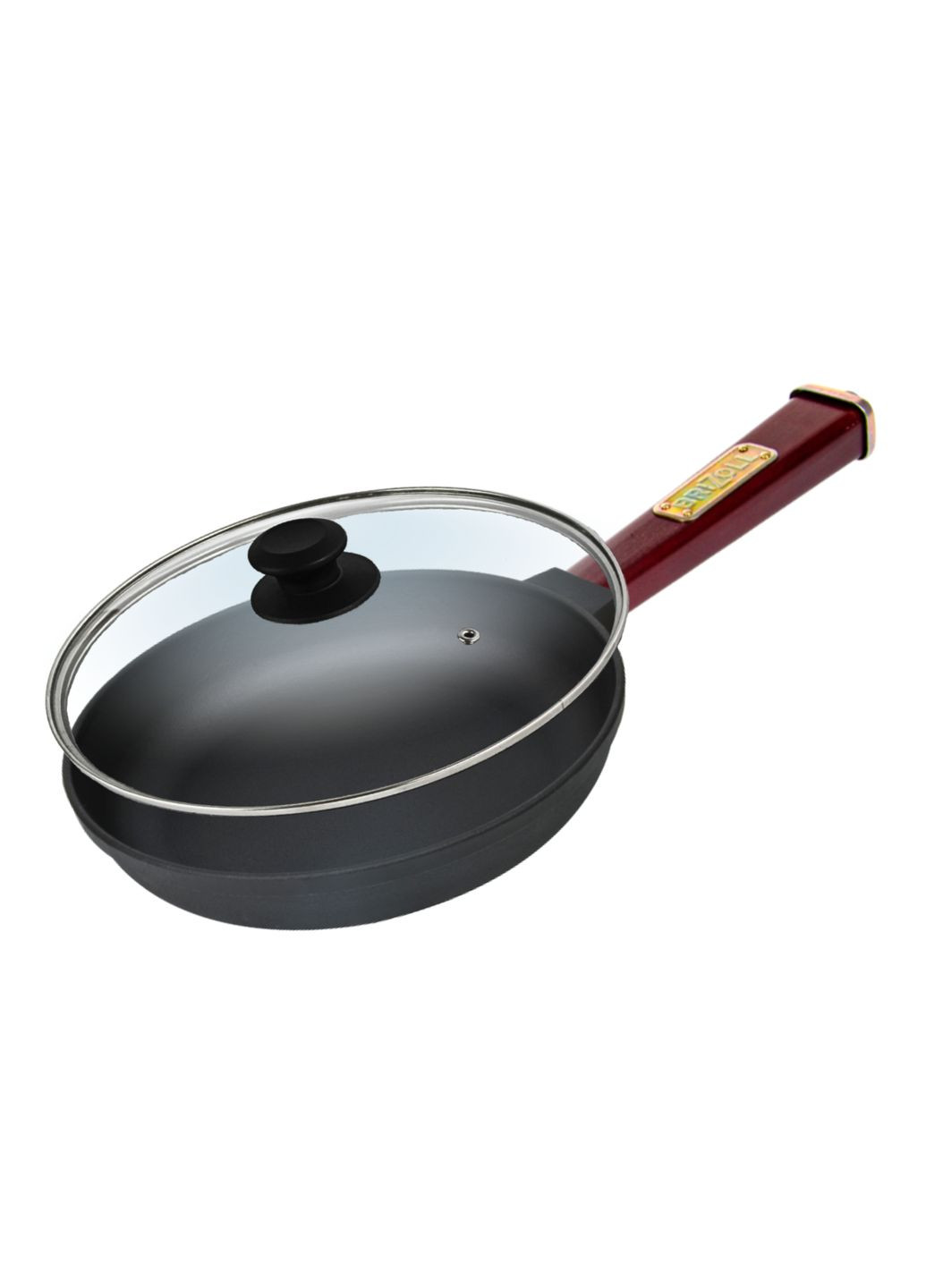 Сковорода чавунна з кришкою Optima-Bordo 200 х 35 мм Brizoll (363830411)